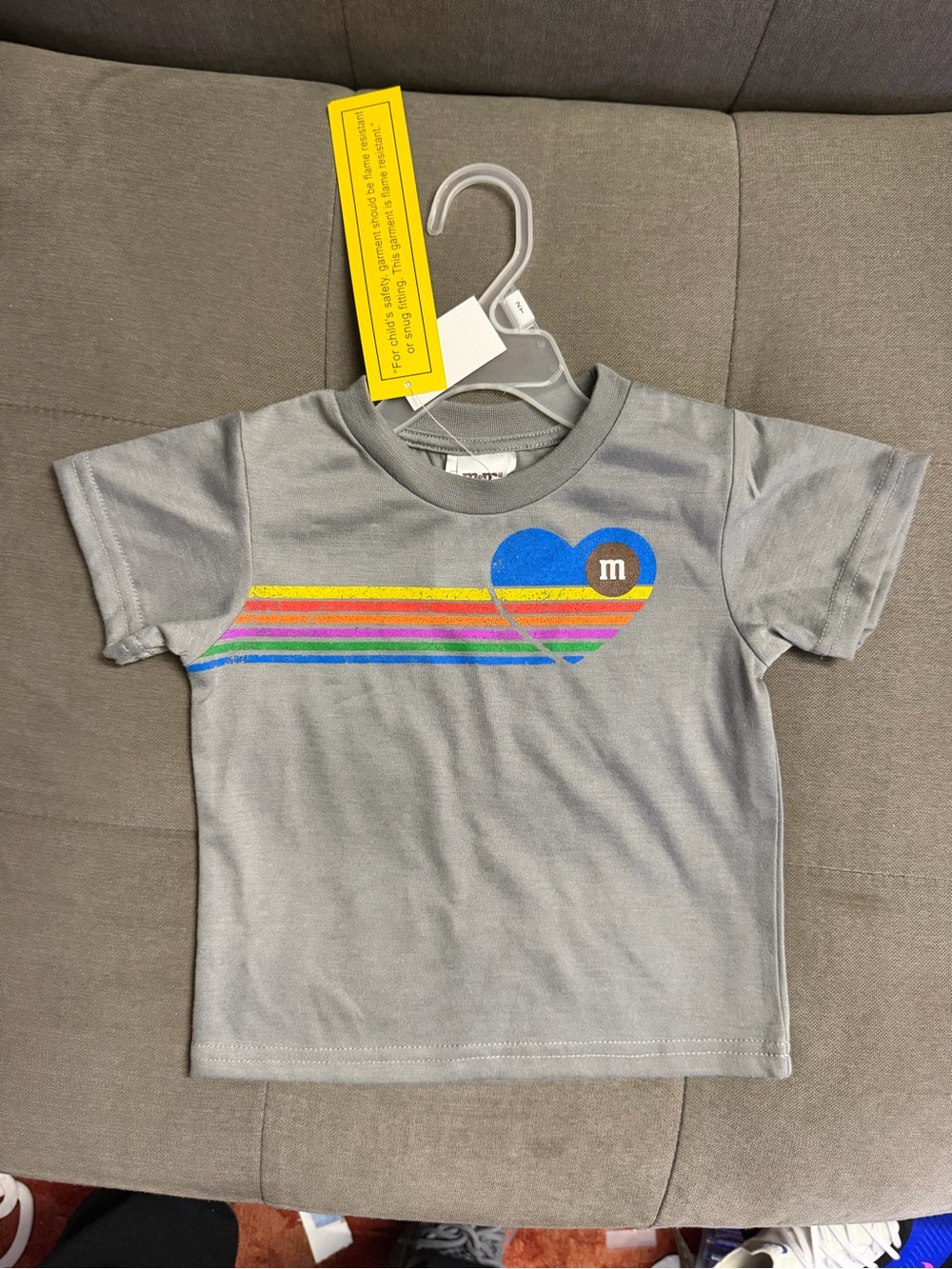 M&M's Rainbow Heart T-Shirt Toddler 2T